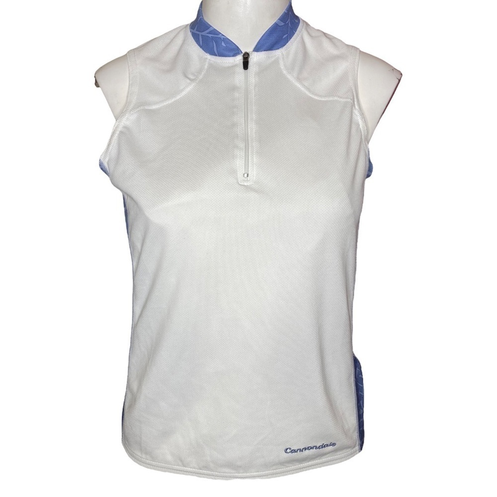 Cannondale Cycling Jersey Womens White/Powder Blue Size P = XS